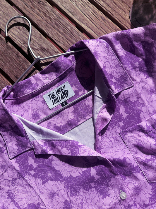 Lucky Purple Aloha Shirt